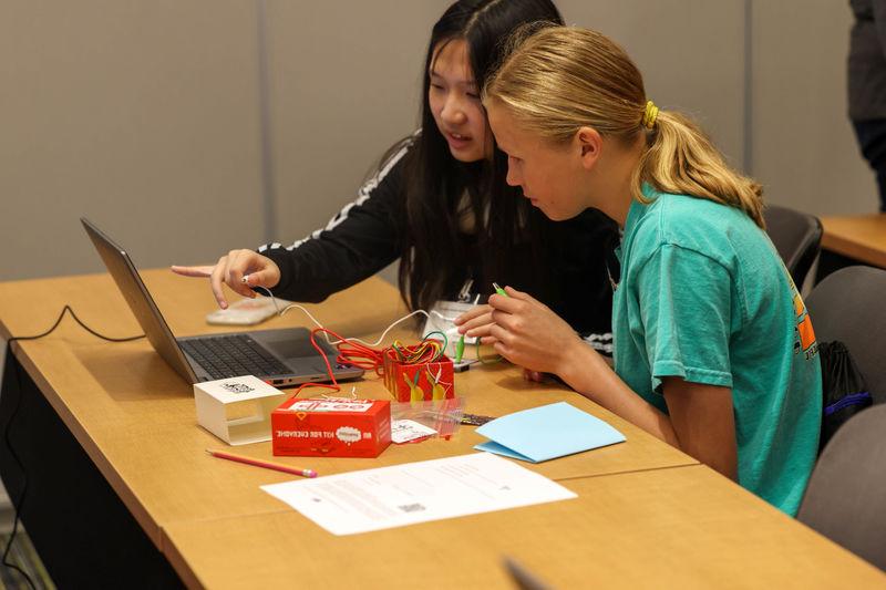 students doing workshop