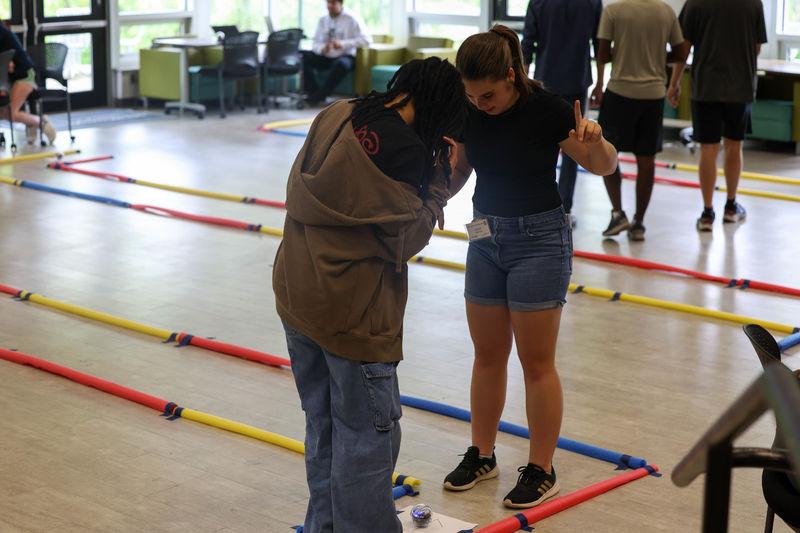 students doing workshop